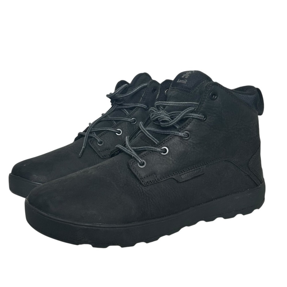 Kamik Men’s Spencer Mid DriDefense Waterproof Black Winter Boots Size 10